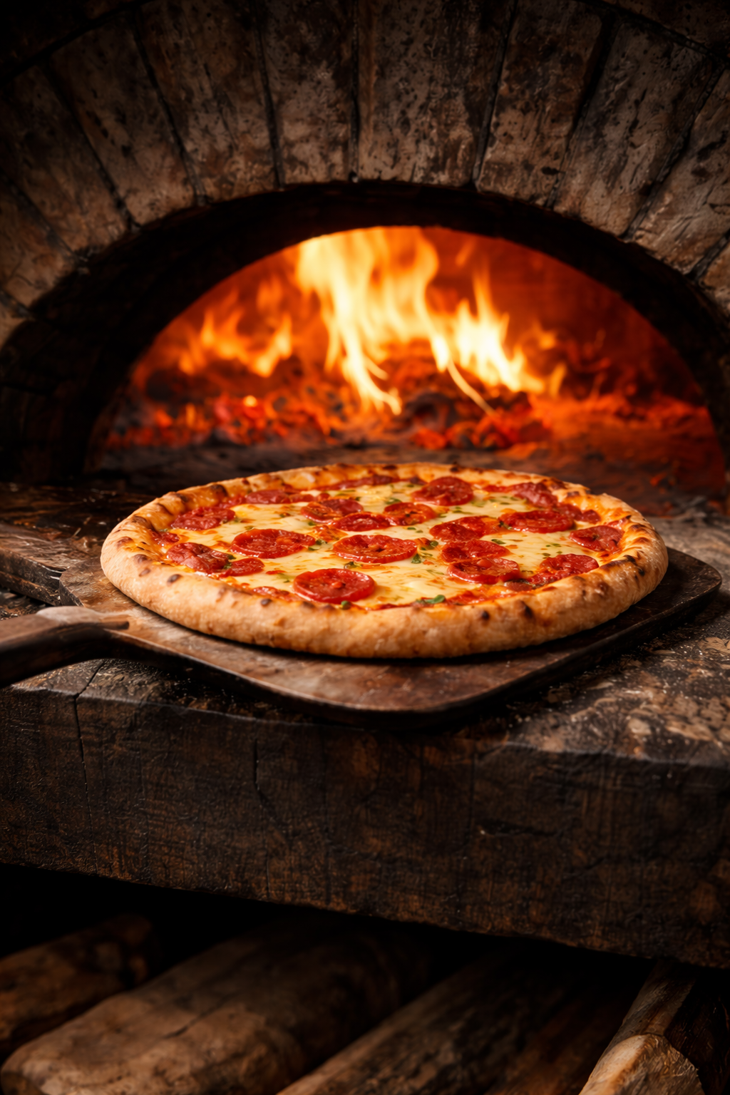 Pizza uit de houtoven